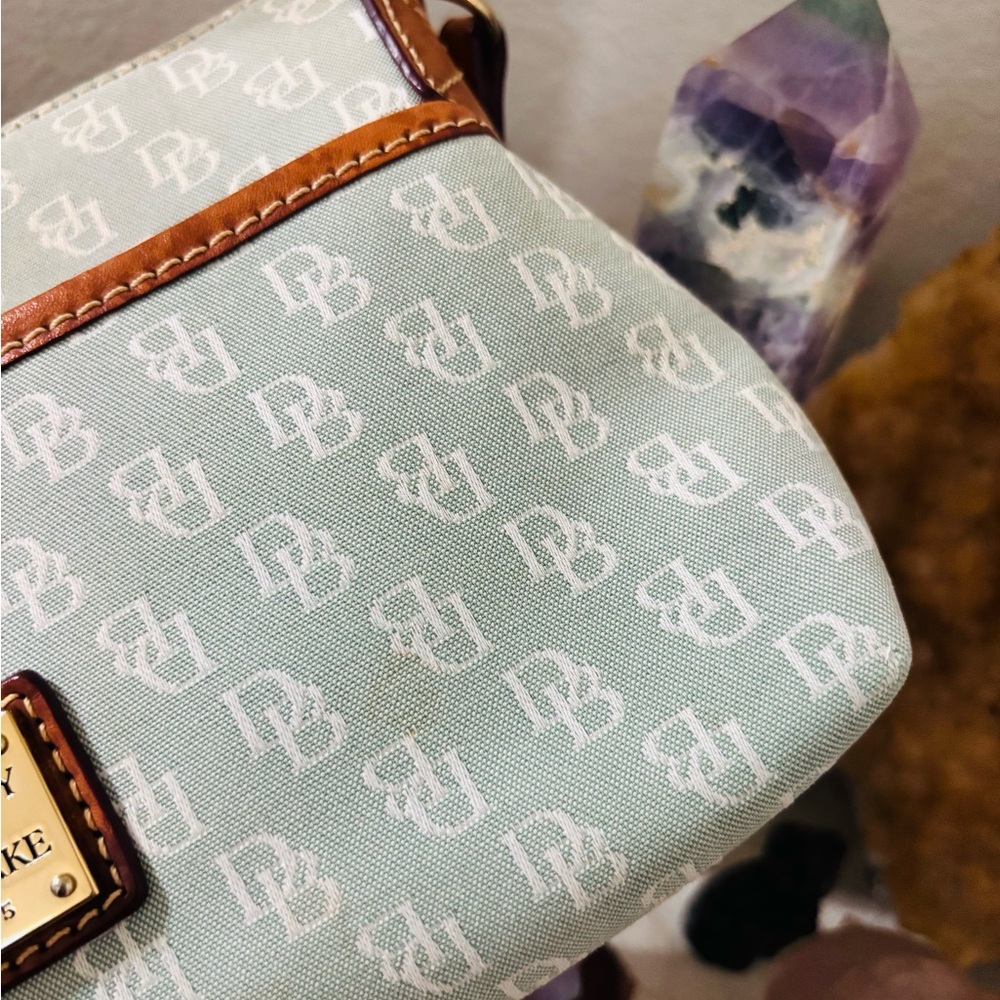 Rare 2010s Dooney & Bourke classic mint green - Picture 3 of 10